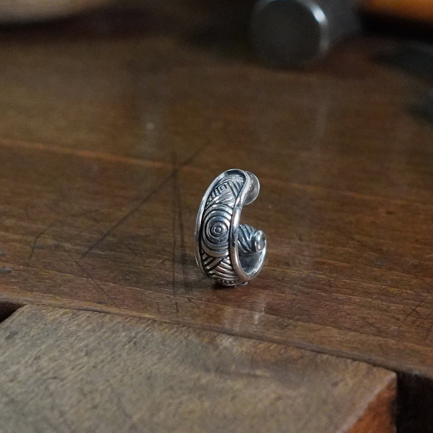 Krom- Large parallel earring