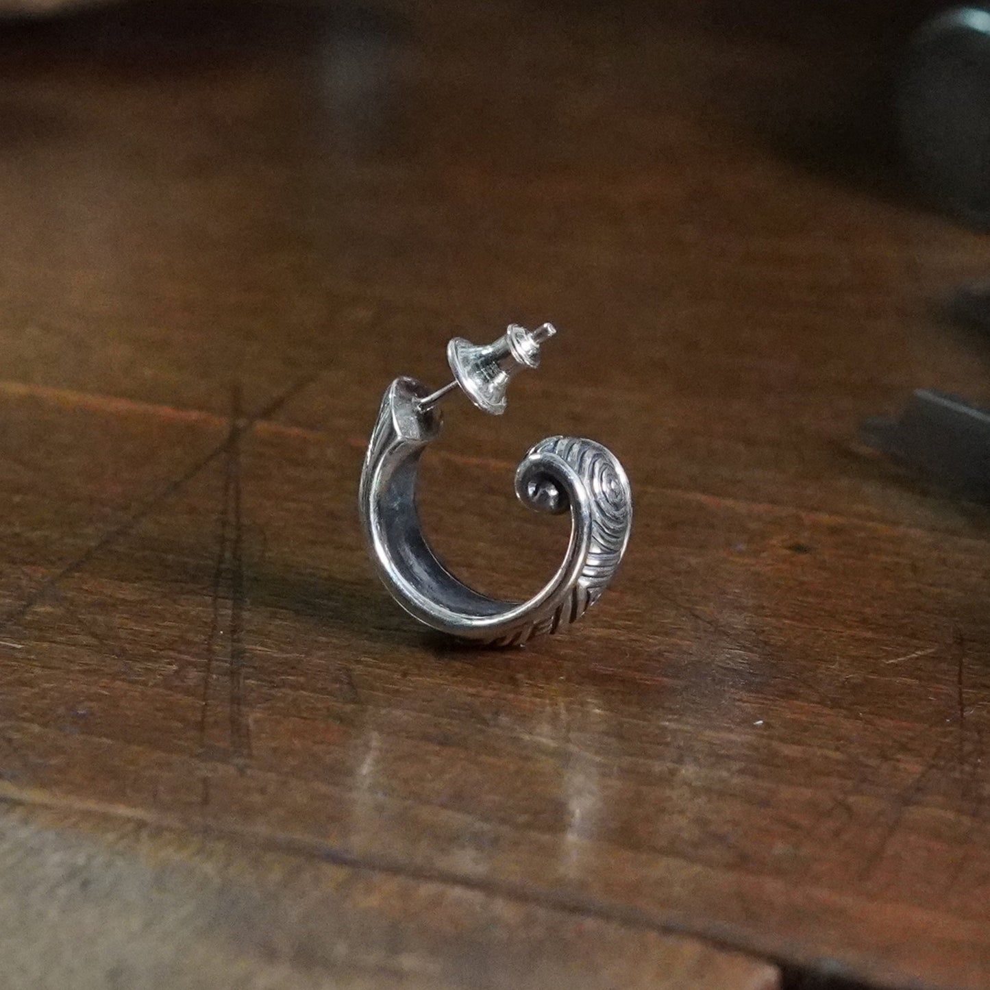 Krom- Large parallel earring