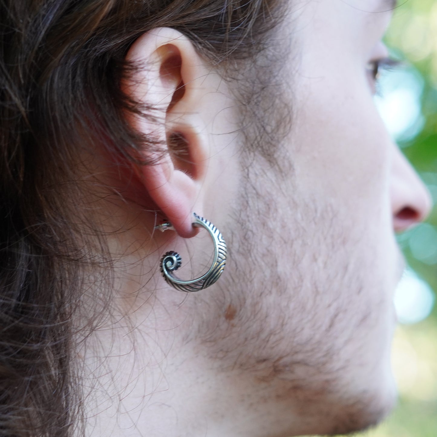 Asbjorn - Large tapering earring