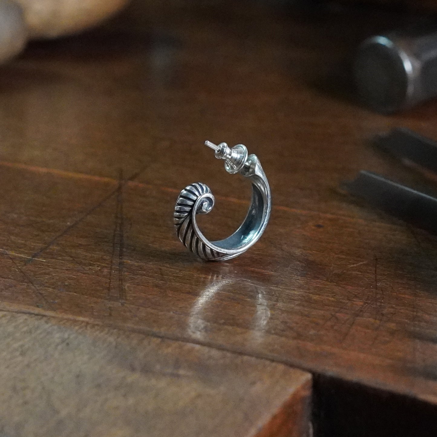 Asbjorn - Large tapering earring