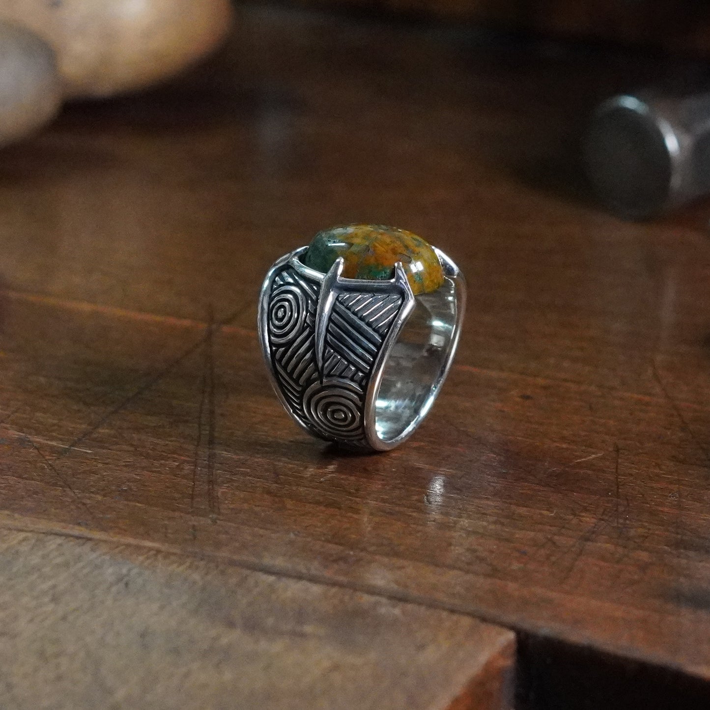 Mythic Ring - set with Chrysocolla