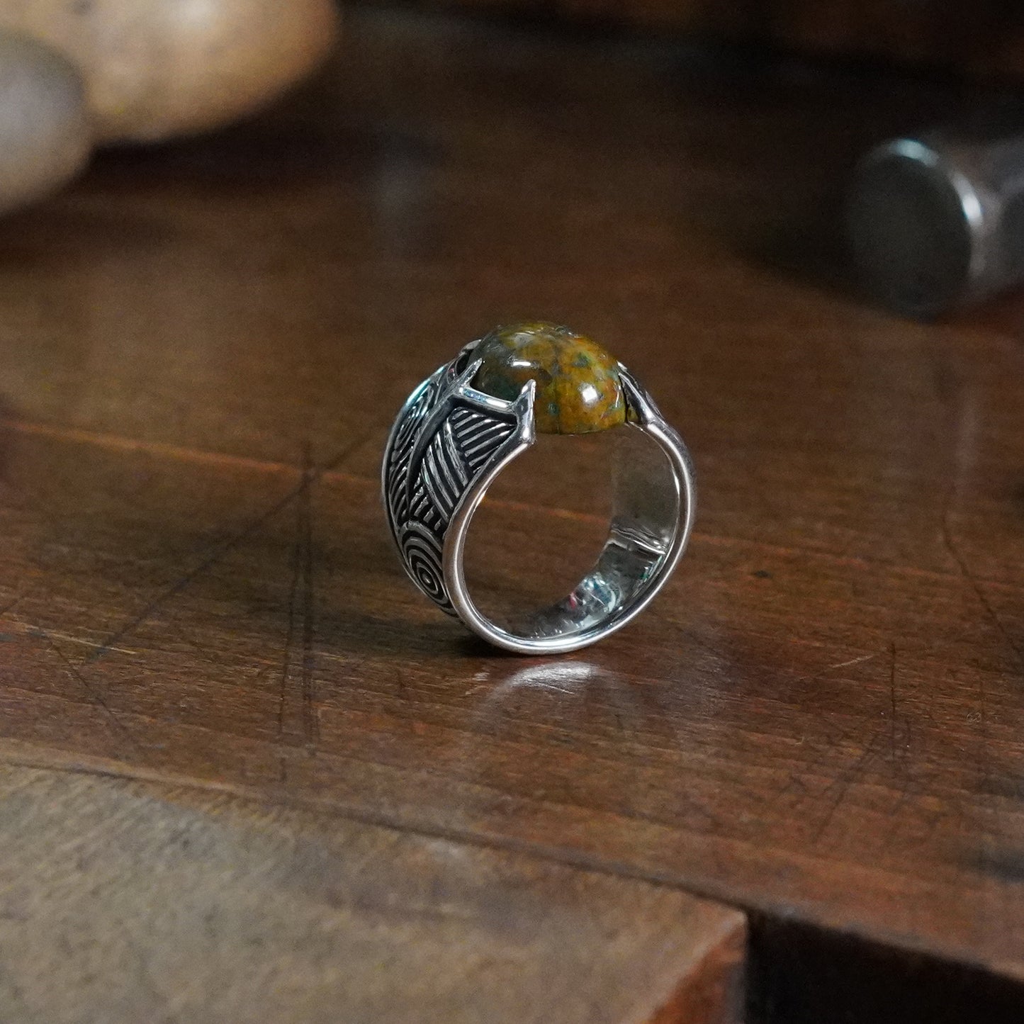 Mythic Ring - set with Chrysocolla