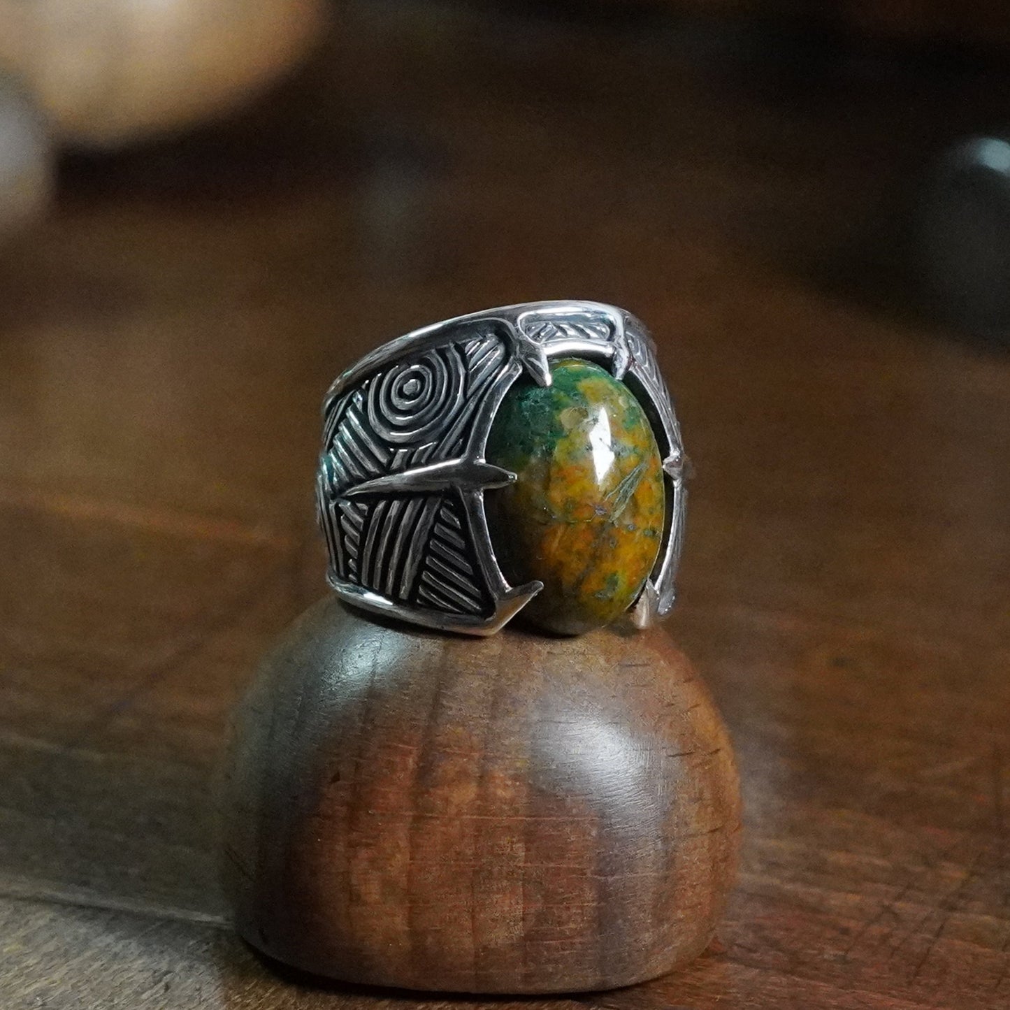Mythic Ring - set with Chrysocolla
