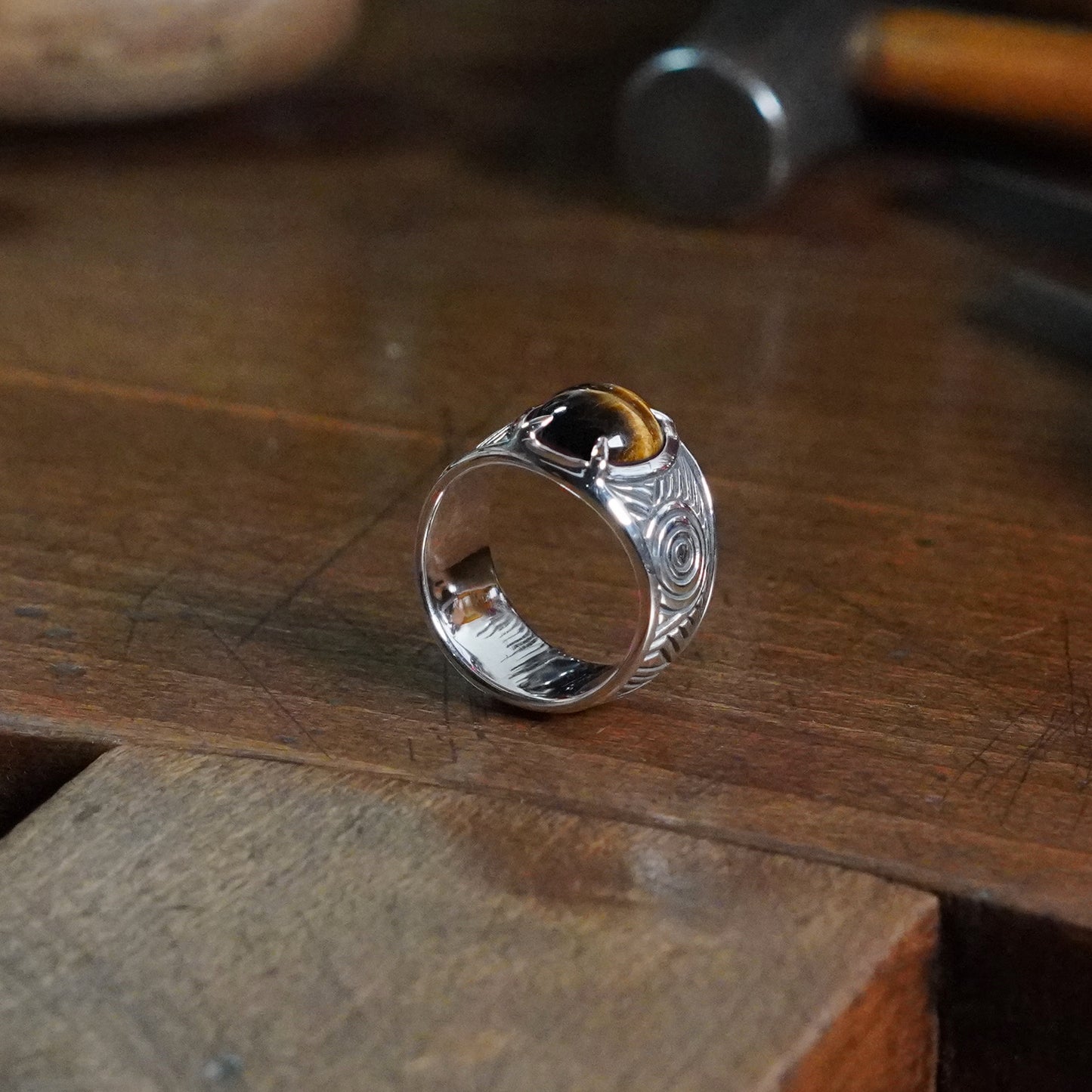 Craven Ring - set with Tigers Eye