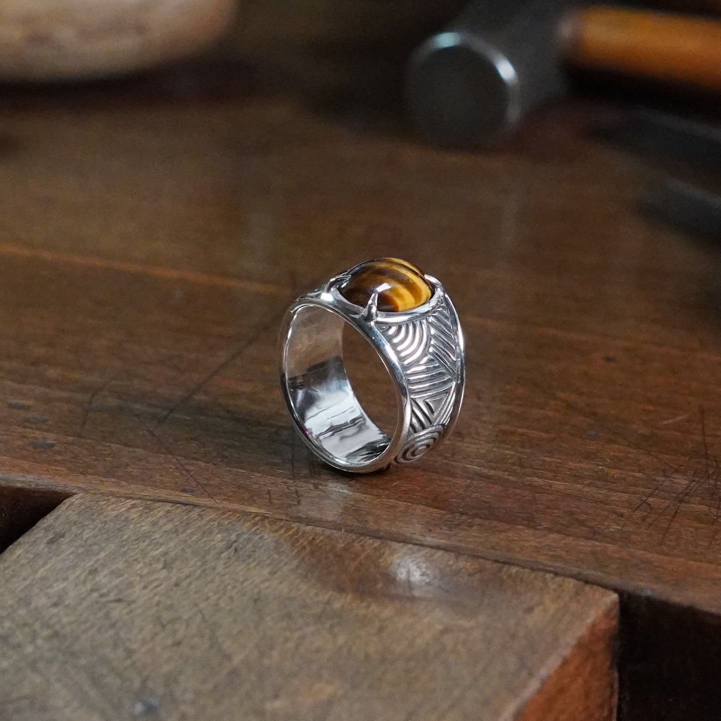 Craven Ring - set with Tigers Eye