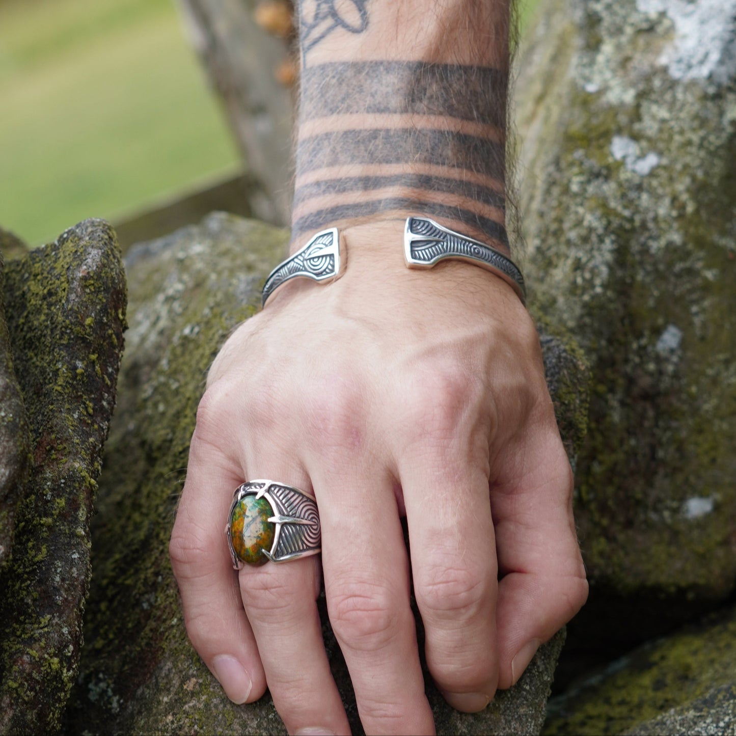 Mythic Ring - set with Chrysocolla