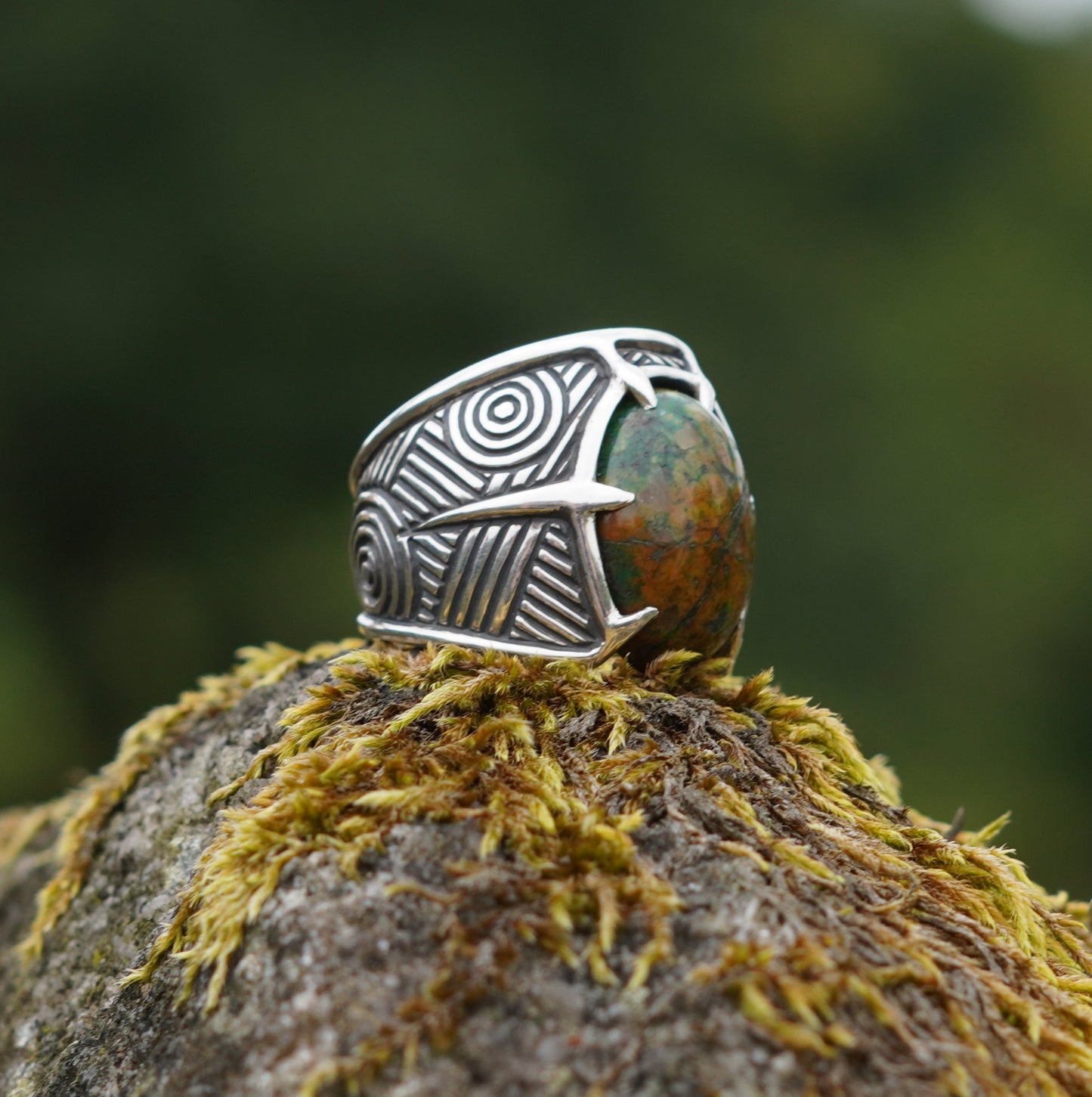 Mythic Ring - set with Chrysocolla