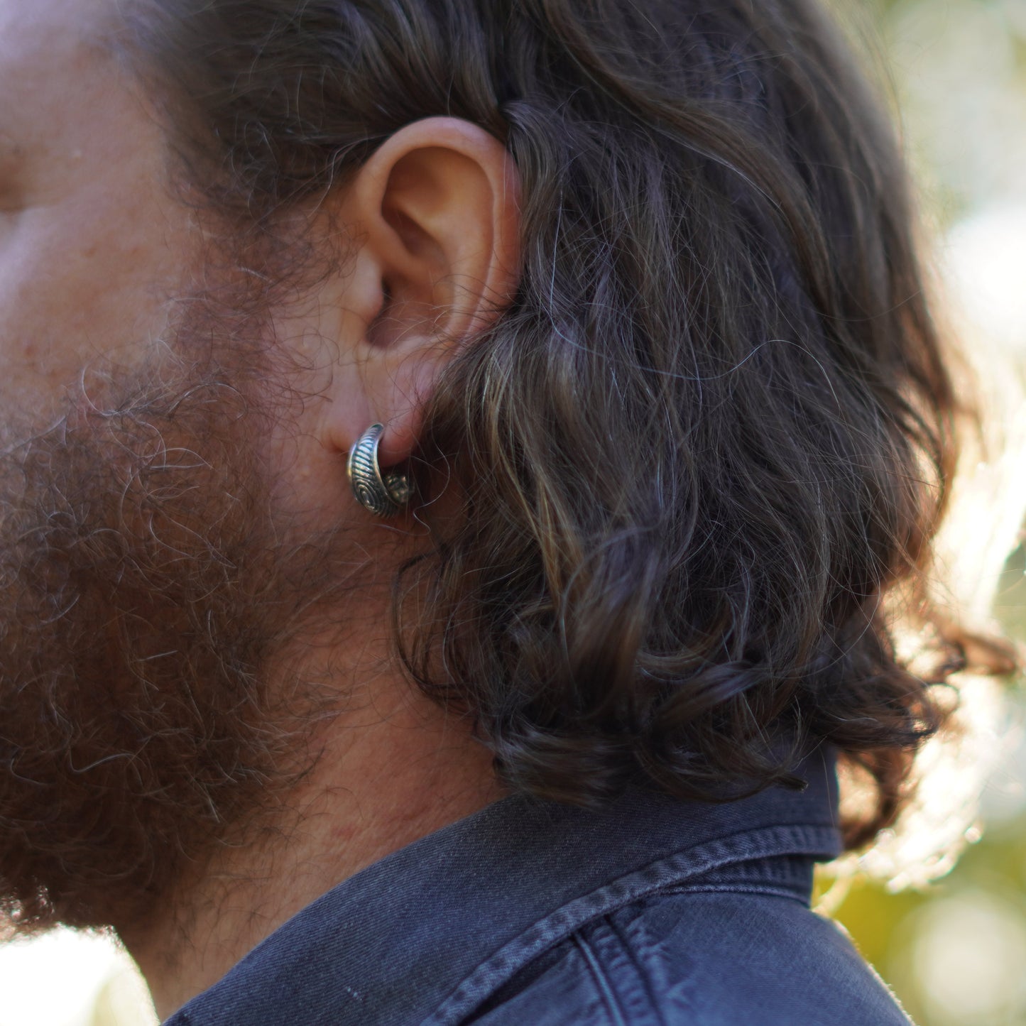 Asbjorn - Large tapering earring