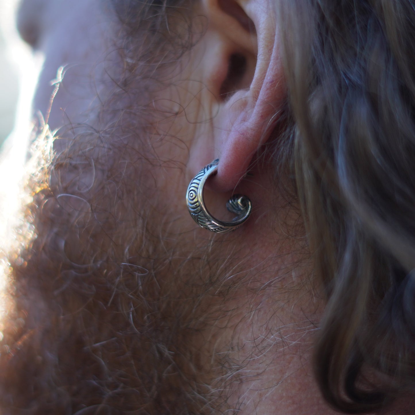 Krom- Large parallel earring