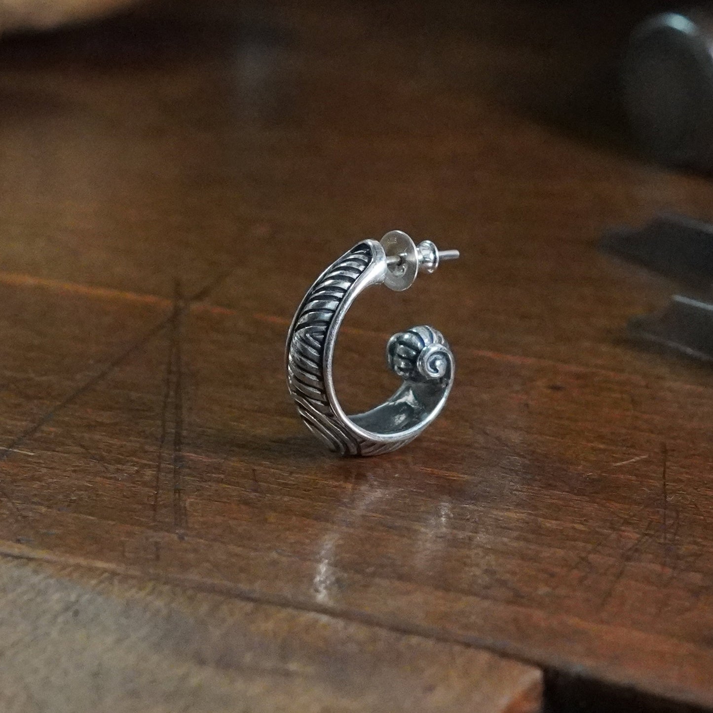 Asbjorn - Large tapering earring
