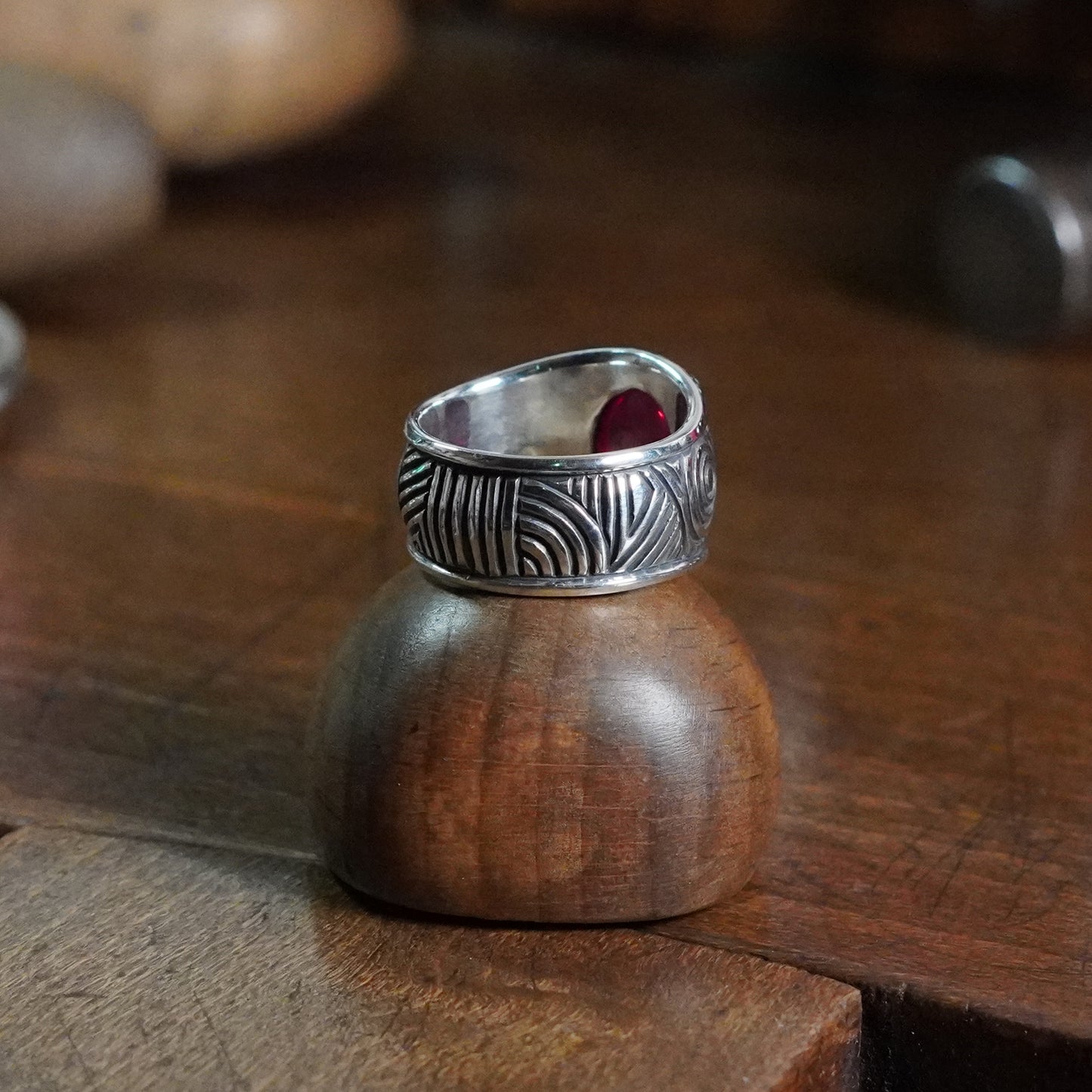 Craven Ring - set with ruby