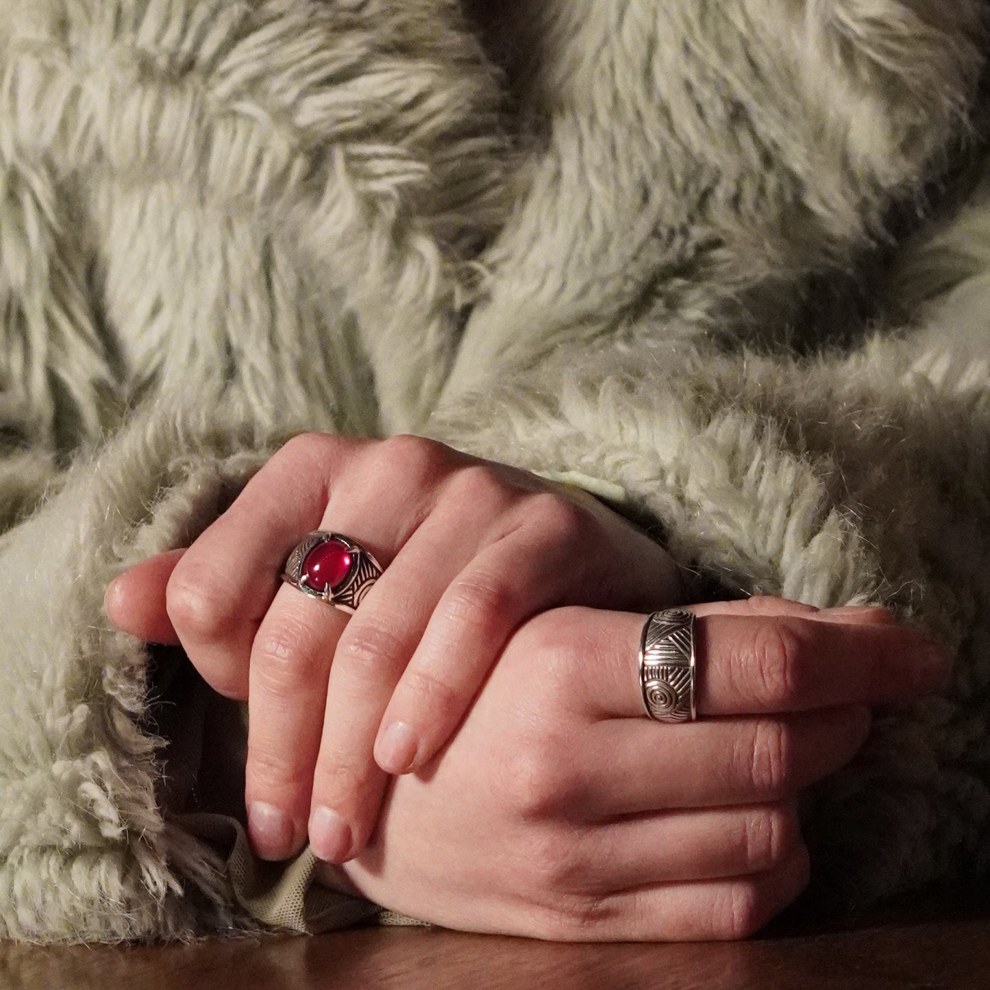 Craven Ring - set with ruby