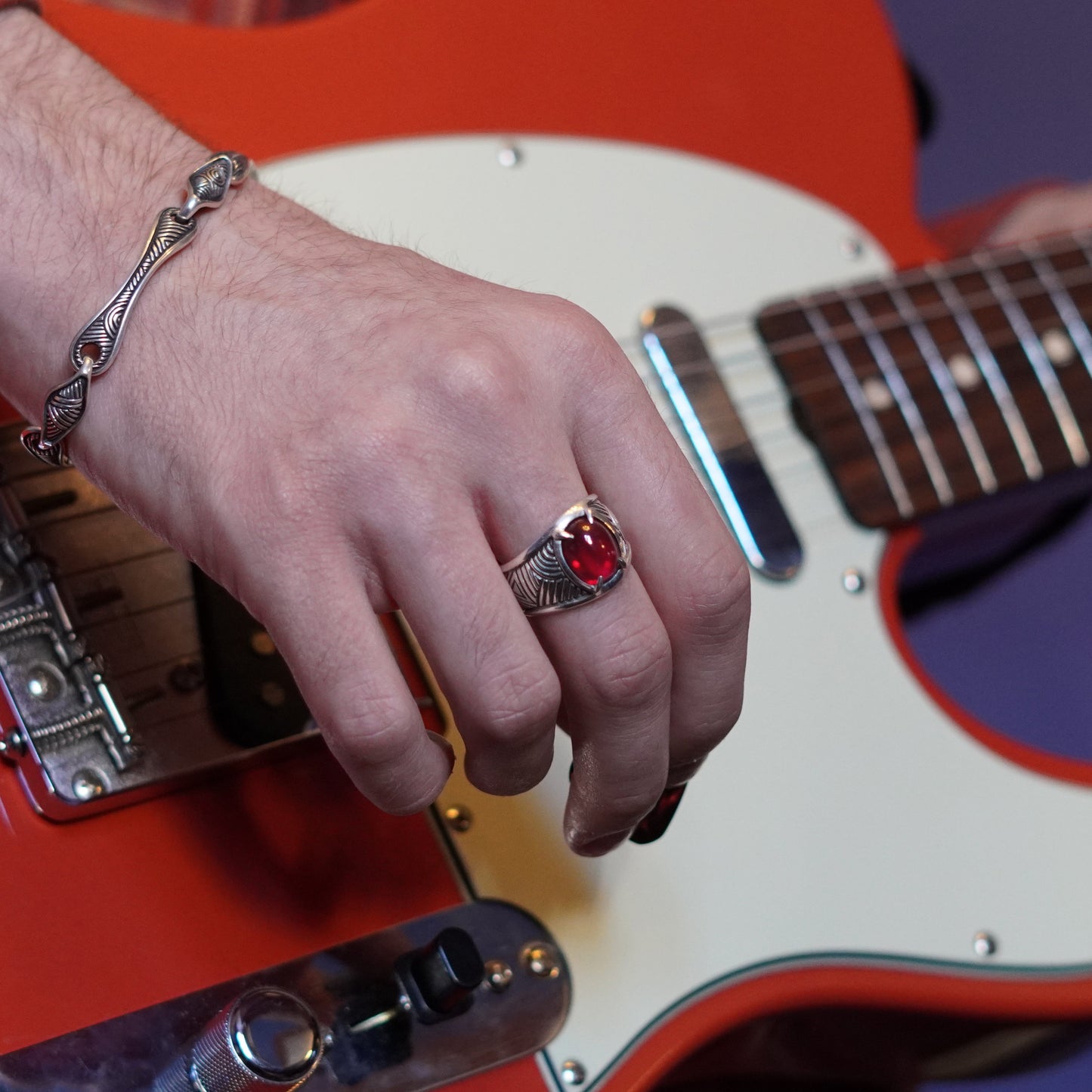 Craven Ring - set with ruby